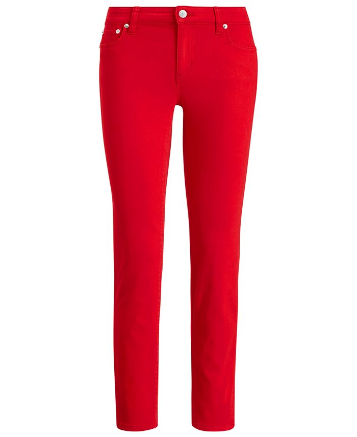 Lauren Ralph Lauren Straight Mid-Rise Jeans - Macy's