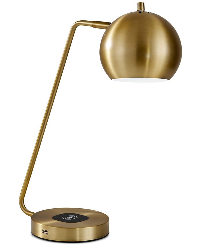 Adesso Emerson Wireless Charging LED Desk Lamp Macy's