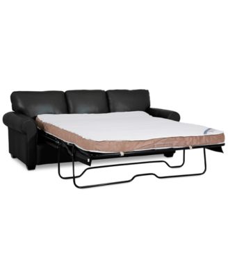 Orid 84" Queen Leather Roll Arm Sleeper