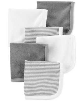 Carter's 6pk Baby Neutral Yellow Washcloths