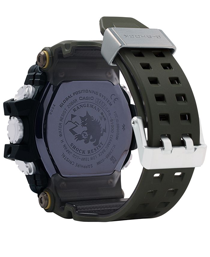 olive green g shock watch