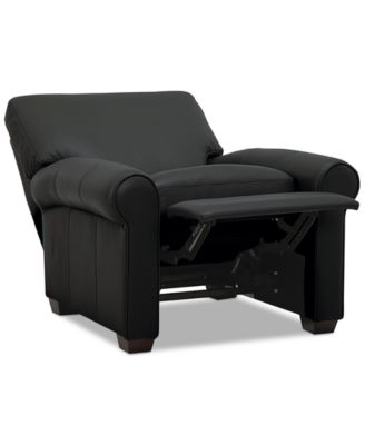 Orid 36" Leather Roll Arm Pushback Recliner, Created for Macy's