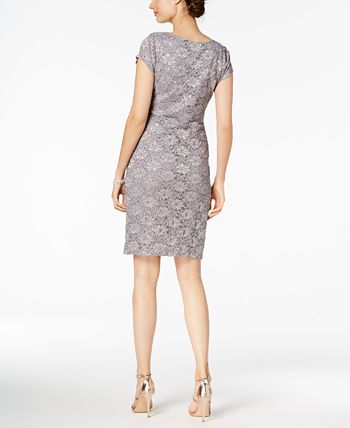 connected apparel sequin lace dress Connected Apparel Sequin, Lace & Tiered Sheath Cocktail Party Dress