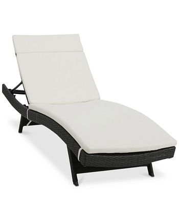Noble House - Curio Outdoor Chaise Lounge, Quick Ship