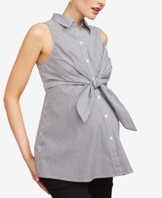 Motherhood Maternity - Maternity Twist-Front Blouse