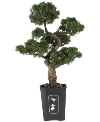 Nearly Natural 36'' Cedar Bonsai Artificial Plant - Macy's