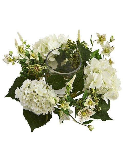 Nearly Natural Hydrangea Artificial Candelabrum Arrangement & Reviews