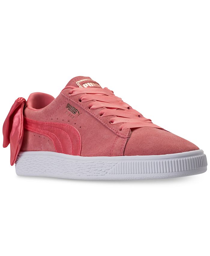 Puma Suede Bow Casual Sneakers from Finish Line -