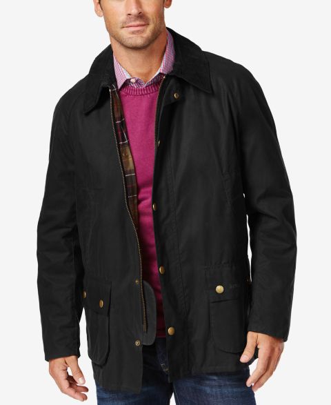 Мужская куртка Barbour Ashby Wax, цвет: Чёрный