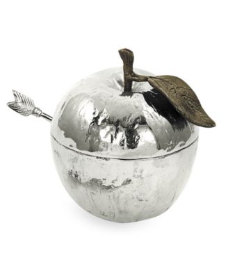 Michael Aram - Nickel Plated Apple Honey Pot