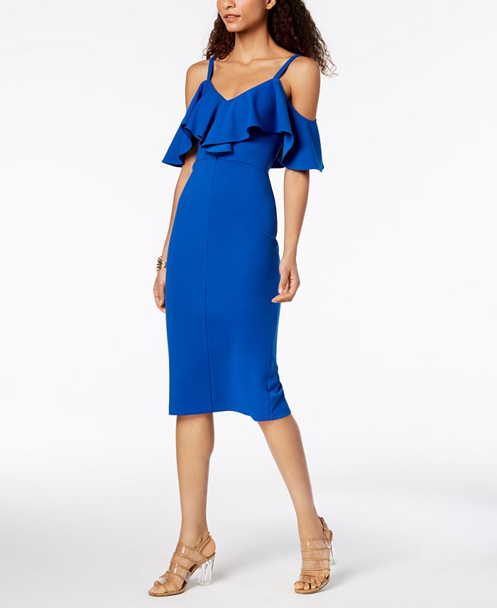 Rachel roy sale cold shoulder dress