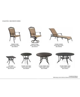 Furniture Beachmont II Outdoor 11-Pc. Dining Set (84" x 60" Dining Table and 10 Dining Chairs), Created for Macy's 