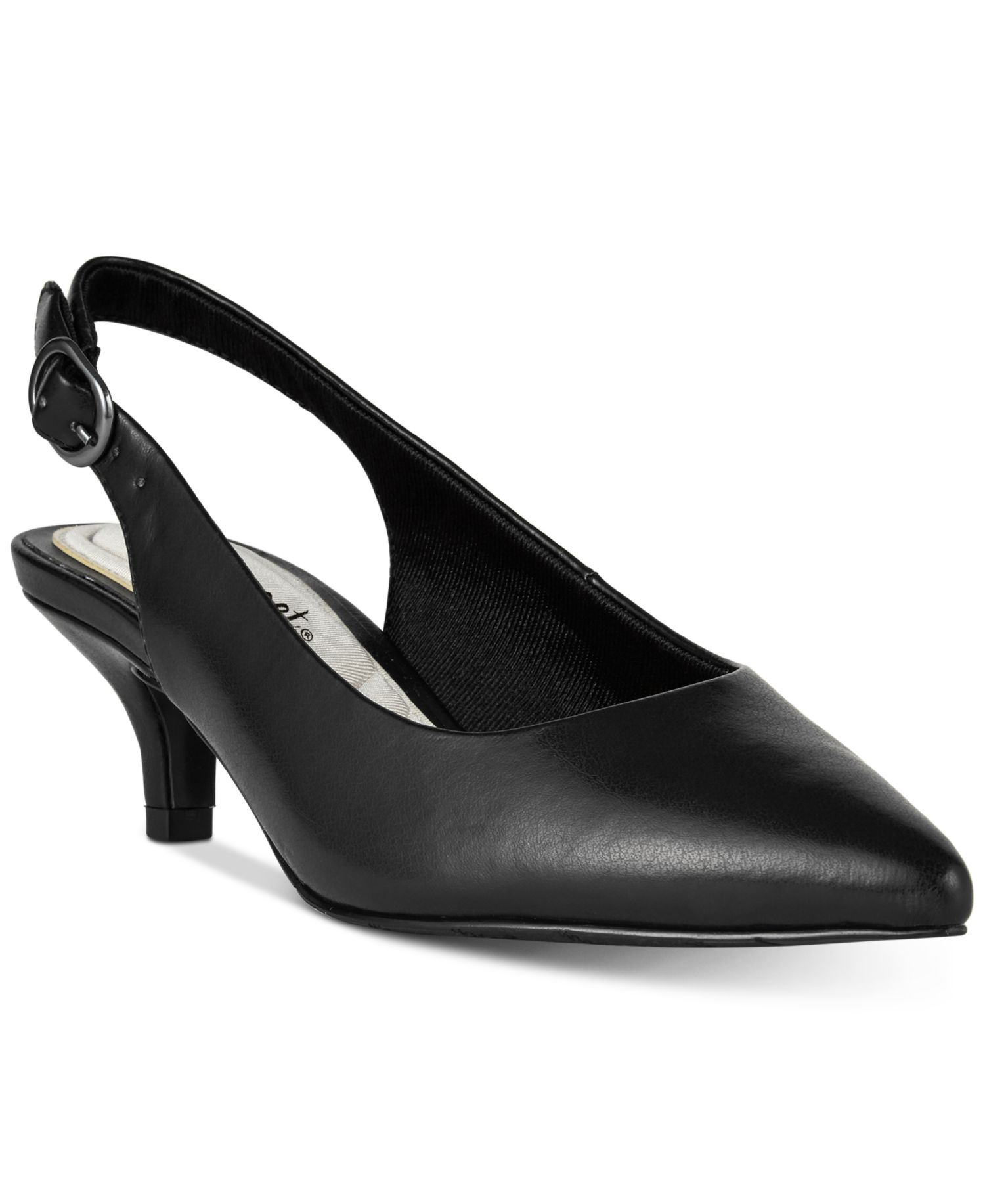 Faye Slingback Kitten-Heel Pumps