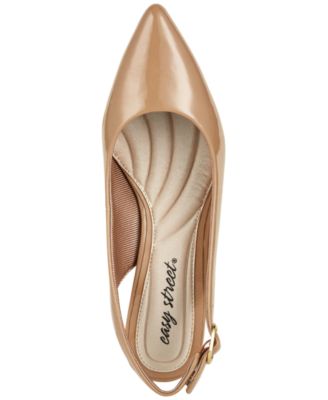 Faye Slingback Kitten-Heel Pumps