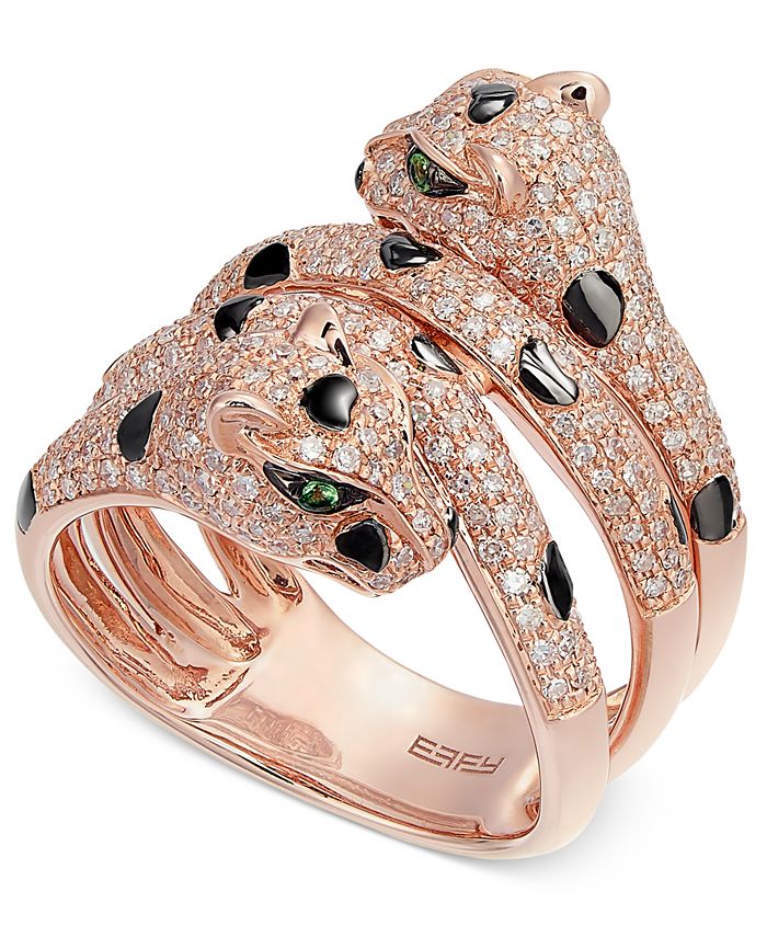 EFFY Collection EFFY® Diamond (1 ct. t.w.) and Tsavorite Accent Panther