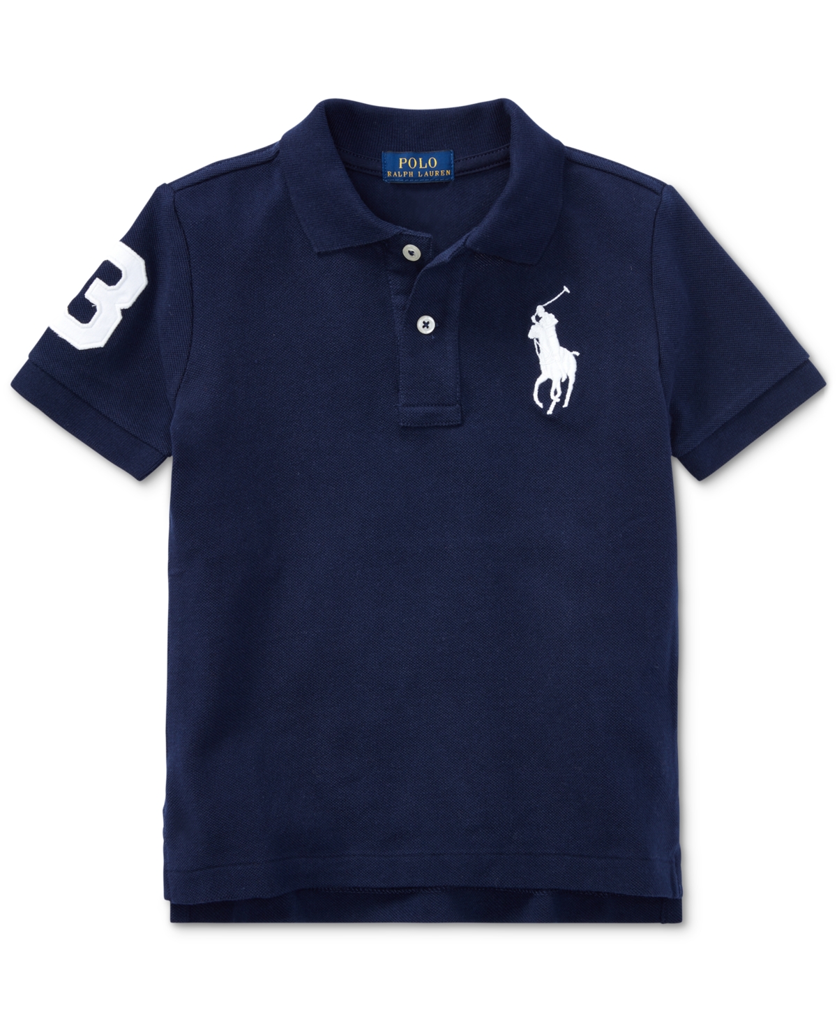POLO RALPH LAUREN BIG BOYS BIG PONY COTTON MESH SHORT SLEEVE POLO 