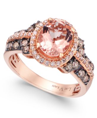 Le Vian - Morganite (1-3/8 ct. t.w.) and Diamond (1/2 ct. t.w.) Ring in 14k Rose Gold
