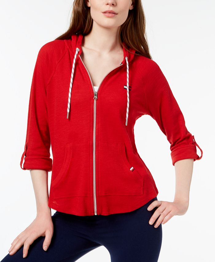 Tommy Hilfiger RollTab Sleeve Hoodie, Created for Macy's Macy's