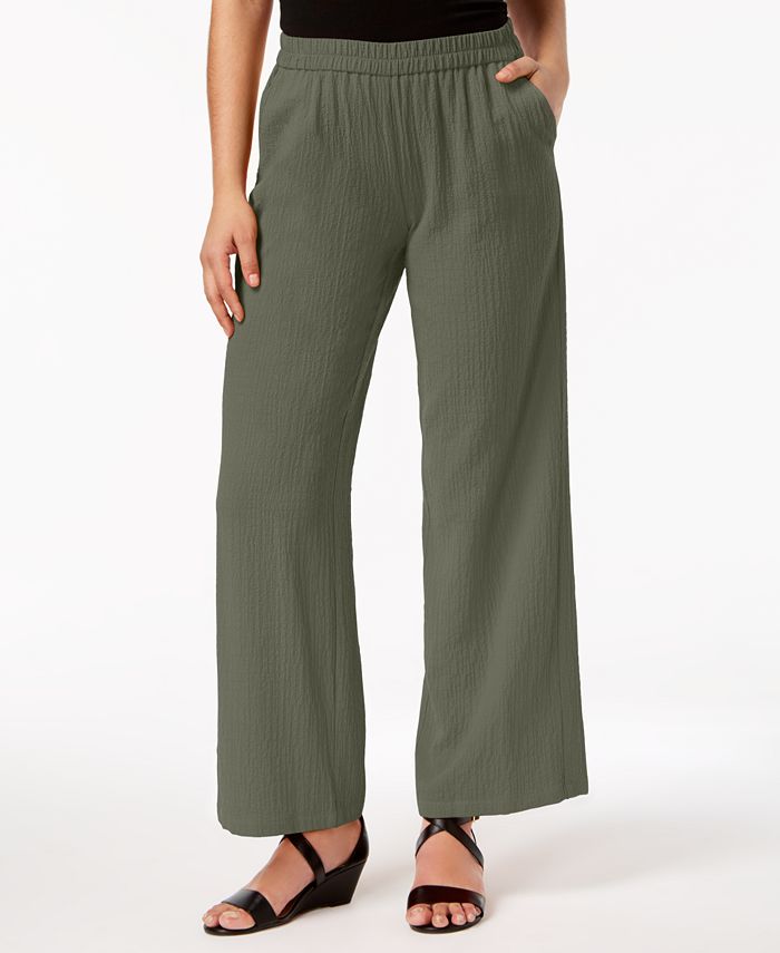 JM Collection Pull-On Wide-Leg Pants, Created for Macy's - Macy's