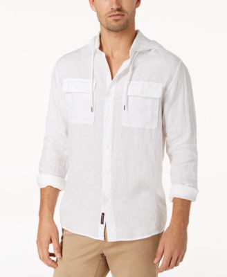 michael kors mens linen shirt