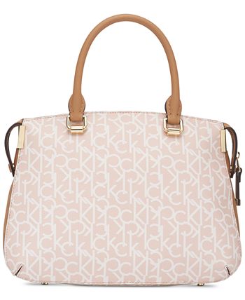 Calvin klein hot sale raelynn signature satchel
