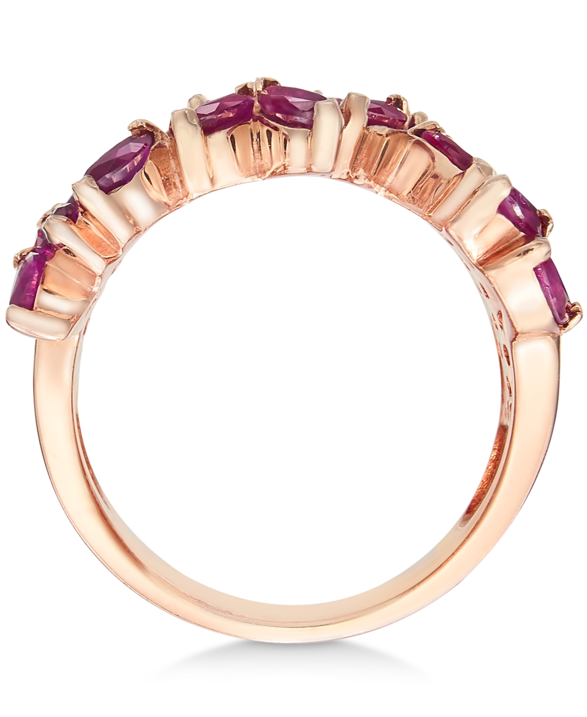 Rosa by Effy(3-1/4 ct. t.w.) & Diamond (1-3/8 ct. t.w.) Ring in 14k Rose Gold - Ruby