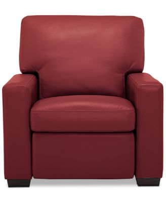Ennia 36" Leather Pushback Recliner