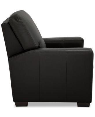 Ennia 36" Leather Pushback Recliner, Created for Macy's