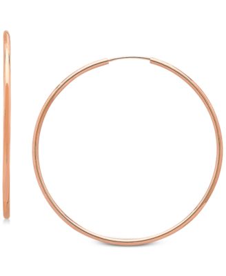 rose gold hoop earrings sale