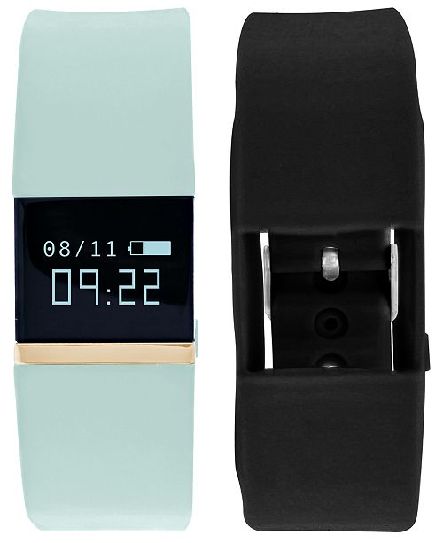 Itouch Ifitness Pulse Women S Black Mint Silicone Strap Smart Watch 20x18mm Reviews Watches Jewelry Watches Macy S