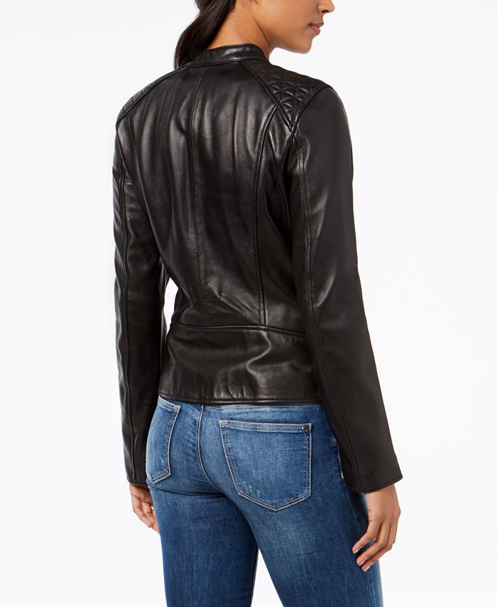 Marc New York Quilted Leather Moto Jacket Macy s