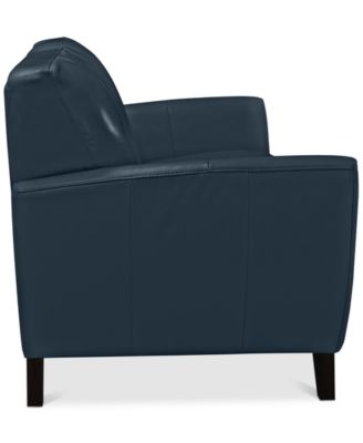 Myia 82" Tufted Back Leather Sofa, Created for Macy's