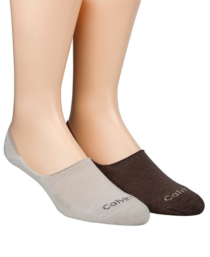 Calvin Klein Men's No-Show Socks, 2 Pack - Macy's