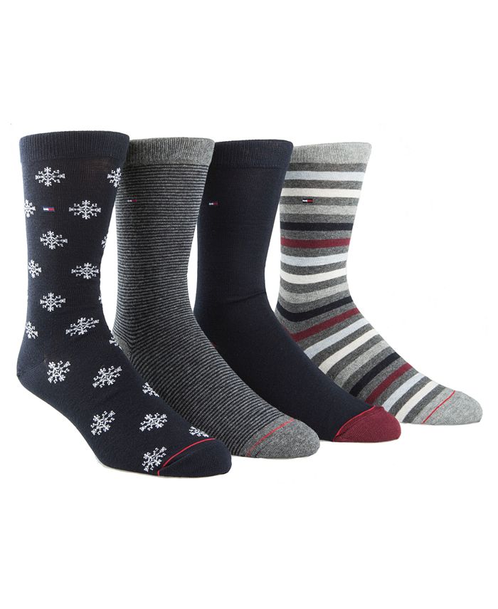 Tommy Hilfiger Snowflake Socks 4-Pack & Reviews - Socks - Men - Macy's