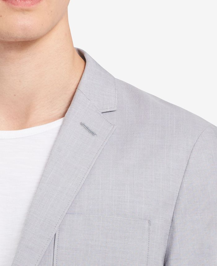 Calvin Klein Men's Two-Button Chambray Blazer - Macy's