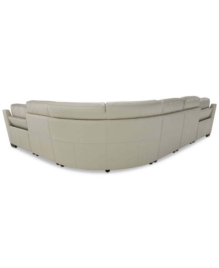 Furniture Julius 150" II 6Pc. Leather Sectional Sofa With 2 Power