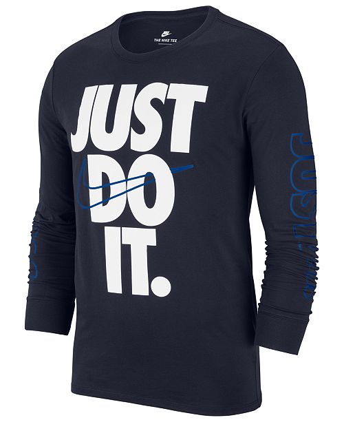 Nike Men s Sportswear Just Do It Long Sleeve T Shirt T Nike Men s Sportswear Just Do It Long Sleeve T Shirt T