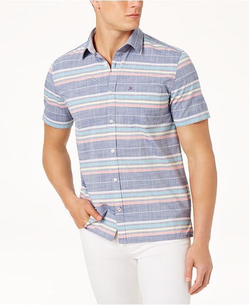 Tommy Hilfiger Men S Gibson Striped Shirt Created For Macy S