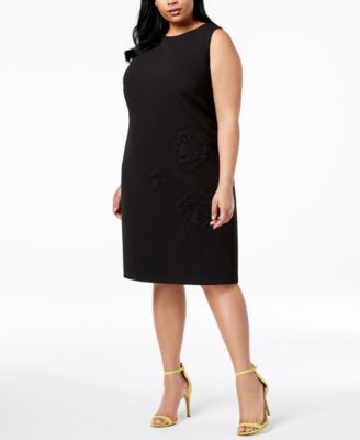 Betsey Johnson - Plus Size Embroidered Sheath Dress