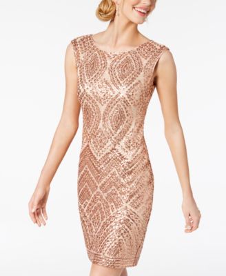 Vince Camuto Sequined Sheath Dress