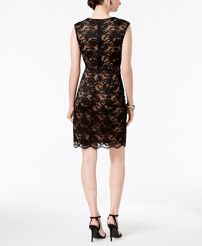 Connected Lace Sheath Dress - Macy's
