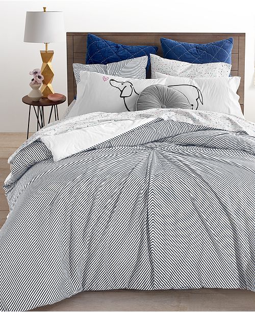 Martha Stewart Collection 2 Pc Knot Stripe Twin Comforter Set