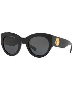 Versace Ve4353 Black Female Sunglasses In Black/grey