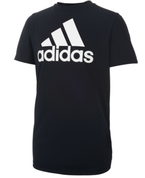 adidas Big Boys Short Sleeve Aeroready Performance Logo T-shirt