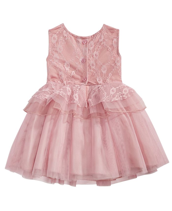 Nanette Lepore Baby Girls Rose Floral Peplum Dress - Macy's