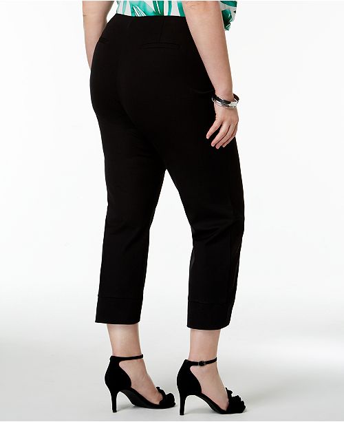 Alfani Plus Size Tulip-Hem Pants, Created for Macy's & Reviews - Pants ...