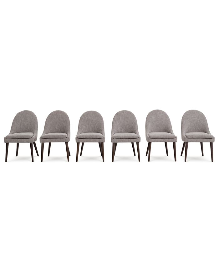 Furniture Everly Dining Chair, 6Pc. Set (6 Round Back Side Chairs