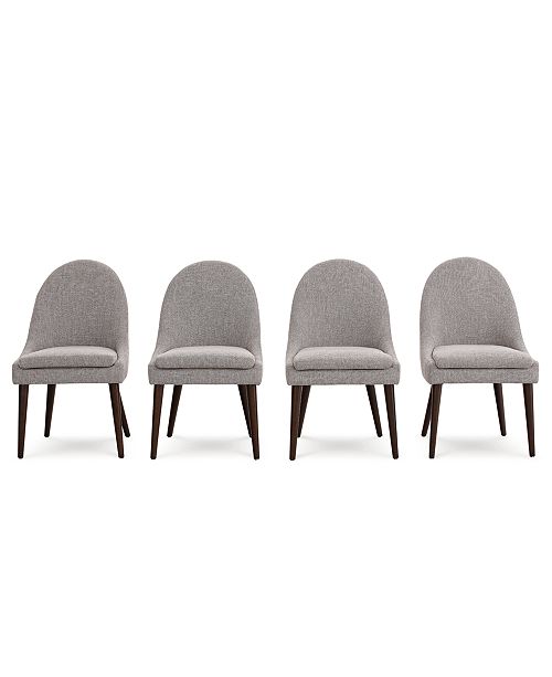 Everly Dining Chair 4 Pc Set 4 Round Back Side Chairs Created For Macy S
