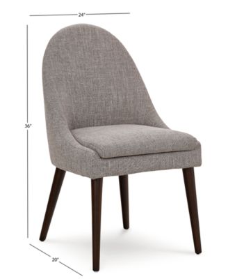 Homefare Everly Dining Furniture, 6-Pc. Set (Table, 4 Round Back Side Chairs, & Bench), Created for Macy's