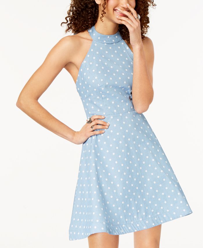 Macy's polka dot dress hot sale